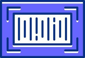 Barcode Filled Slip Style Icon vector