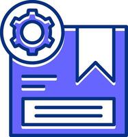 Product Customization Filled Slip Style Icon vector