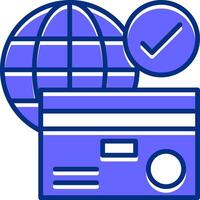 Payment gateway Filled Slip Style Icon vector