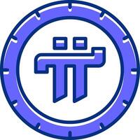 Cryptocurrency Filled Slip Style Icon vector