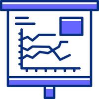 Filled Graph Filled Slip Style Icon vector