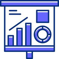 Grap presentation Filled Slip Style Icon vector