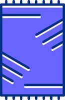 Beach mat Filled Slip Style Icon vector