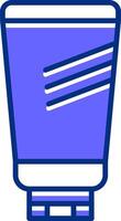 Sunscreen lotion Filled Slip Style Icon vector