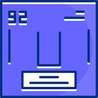 Uranium Filled Slip Style Icon vector