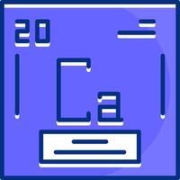 Calcium Filled Slip Style Icon vector