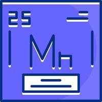 Manganese Filled Slip Style Icon vector