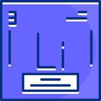Lithium Filled Slip Style Icon vector