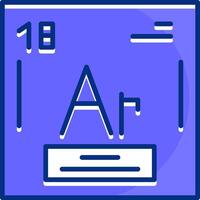 Argon Filled Slip Style Icon vector