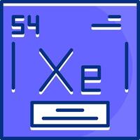 Xenon Filled Slip Style Icon vector