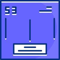 Lodine Filled Slip Style Icon vector