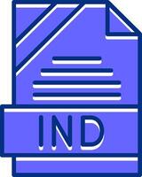 IND Filled Slip Style Icon vector