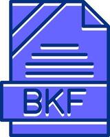 BKF Filled Slip Style Icon vector