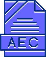 AEC Filled Slip Style Icon vector