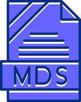MDS Filled Slip Style Icon vector
