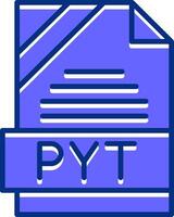 PYT Filled Slip Style Icon vector