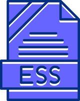 ESS Filled Slip Style Icon vector