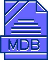 MDB Filled Slip Style Icon vector