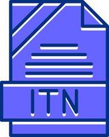 ITN Filled Slip Style Icon vector