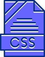 CSS Filled Slip Style Icon vector