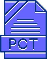 PCT Filled Slip Style Icon vector