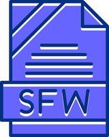 SFW Filled Slip Style Icon vector