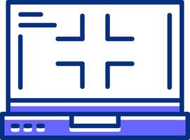 Exit full screen Filled Slip Style Icon vector