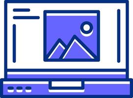 Image Filled Slip Style Icon vector