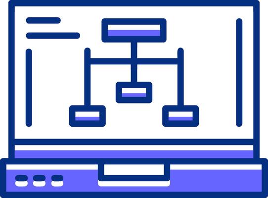 Network Filled Slip Style Icon
