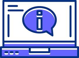 Information Filled Slip Style Icon vector