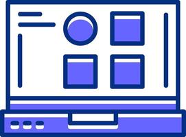 Categories Filled Slip Style Icon vector