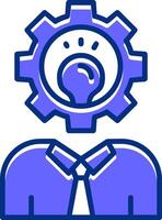 Skills Filled Slip Style Icon vector
