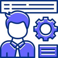 HR Filled Slip Style Icon vector