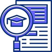 Qualifications Filled Slip Style Icon vector