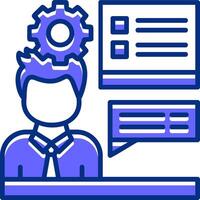 Training Filled Slip Style Icon vector
