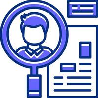 Background Check Filled Slip Style Icon vector