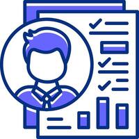 Assessment Filled Slip Style Icon vector