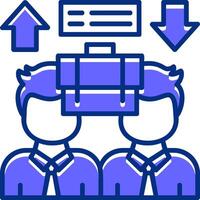 Equal Opportunity Filled Slip Style Icon vector