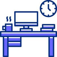 Work Environment Filled Slip Style Icon vector