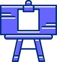 Artists canvas Filled Slip Style Icon vector