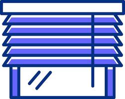 Blinds Filled Slip Style Icon vector