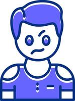 Irritation Filled Slip Icon Style vector