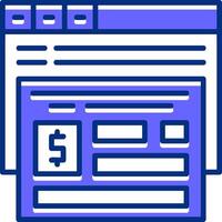 Conversion tracking Filled Slip Icon Style vector
