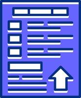 SERP Filled Slip Icon Style vector