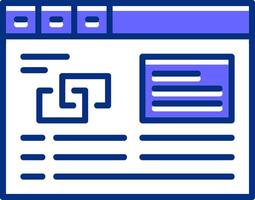 Link building Filled Slip Icon Style vector