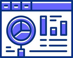 Website audit Filled Slip Icon Style vector