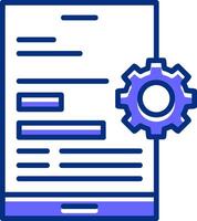 Mobile optimization Filled Slip Icon Style vector