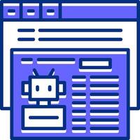 Robotstxt Filled Slip Icon Style vector