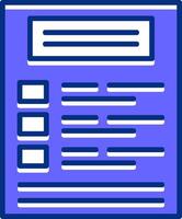 SEO checklist Filled Slip Icon Style vector