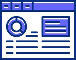 Web analytics Filled Slip Icon Style vector